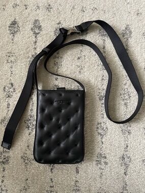 Rag & Bone Black Quilted Crossbody Phone Pouch